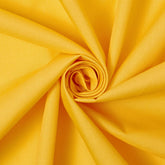 Cotton-Poly Blend Broad Material—Sewing Material—Sunflower Yellow—100% Cotton—59-60"Inch Wide—Sold by the Yard—Available for Nationwide Shipping.